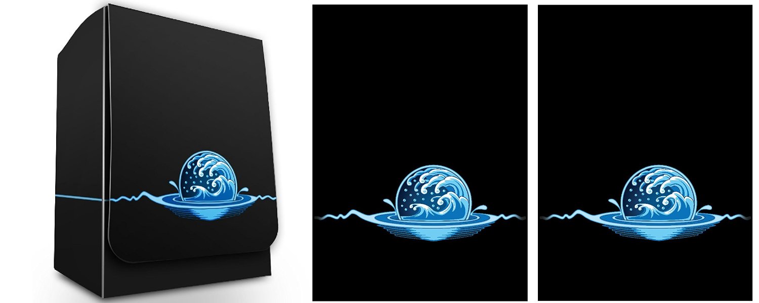 Max Protection Pro 1 Iconic Elemental Water Symbol Blue Island Max Protection Pro 1 Iconic Elemental Water Symbol Blue Island Deck Box 100 Shuffle Tech Sleeves Fits Mtg Force Of Will