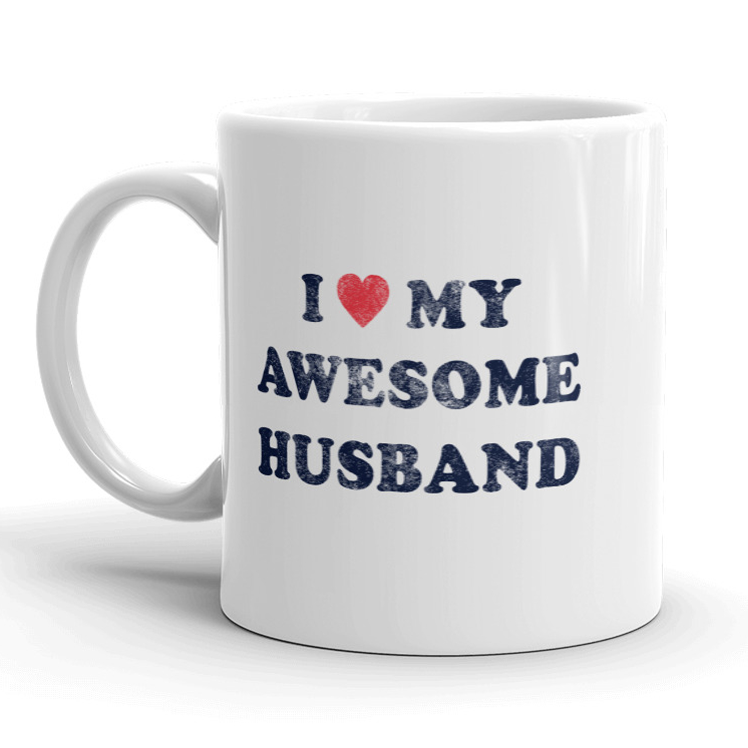 Crazy Dog Tshirts I Love My Awesome Husband Mug Cute Valentines Day Coffee  Cup - 11oz