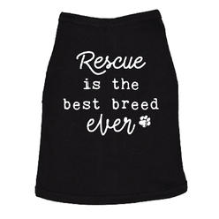 Crazy Dog Tshirts Rescue Is The Best Breed Ever Dog Shirt Pet Puppy Tee