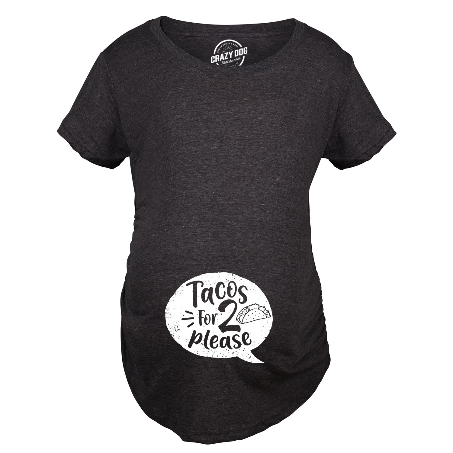 Crazy Dog Tshirts Maternity Tacos For 2 Please Pregnancy Tshirt Funny Cinco De Mayo Tee