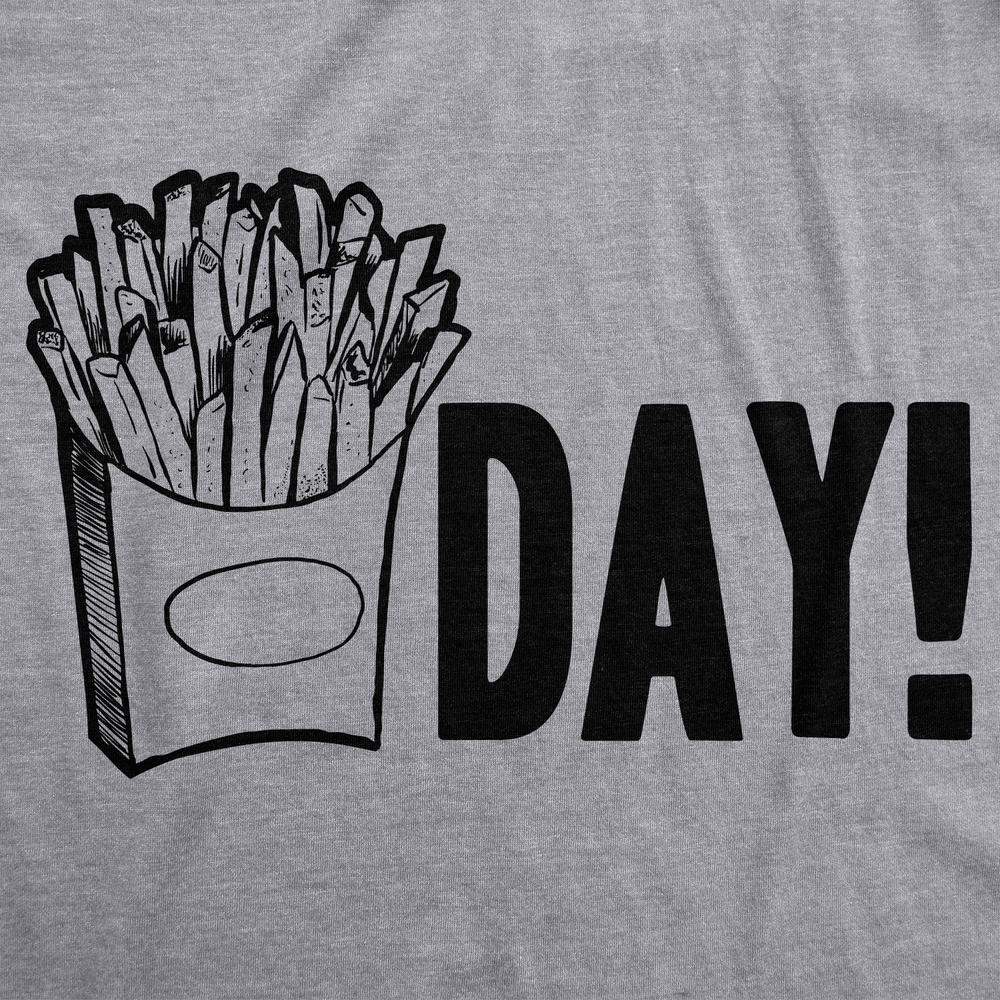 Crazy Dog Tshirts Mens Fry Day Friday T shirt Funny Fast Food French Fry Weekend TGIF Tee