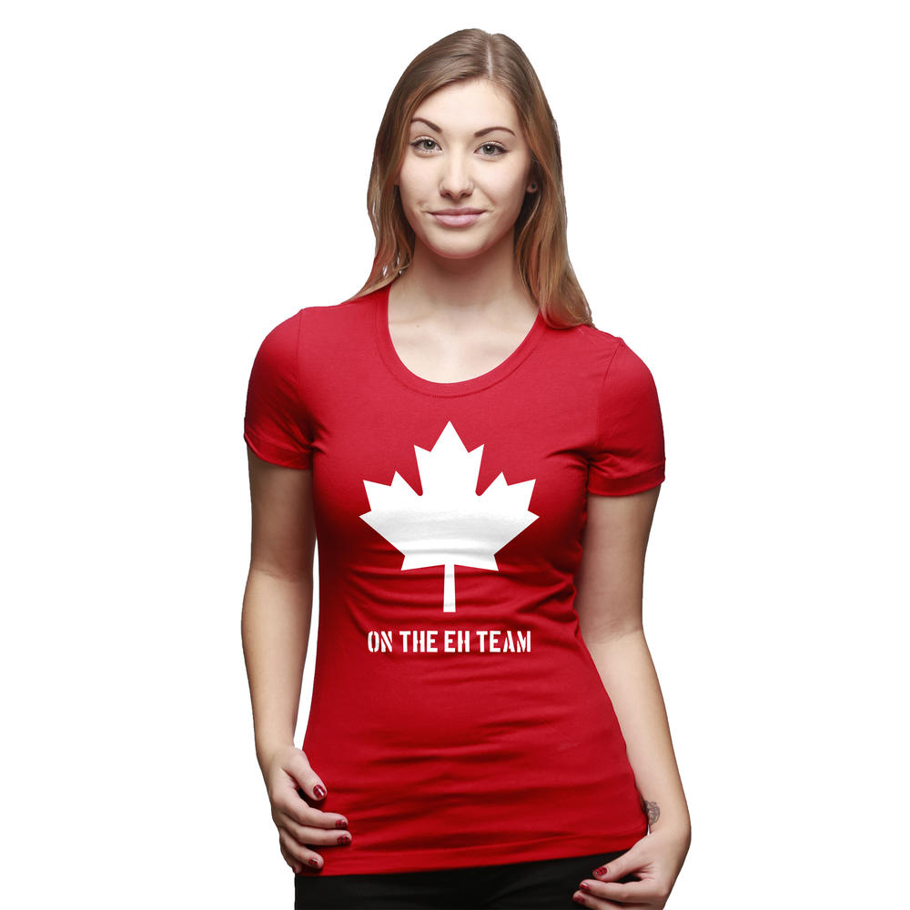 Crazy Dog Tshirts Womens Eh Team Canada T shirt Funny Canadian Shirts  Novelty T shirt Hilarious
