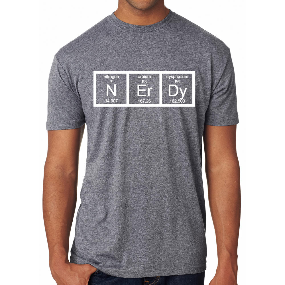 Crazy Dog Tshirts Nerdy Periodic Table T Shirt Funny Science Shirts Mens