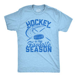 Crazy Dog Tshirts Mens Hockey Is My Favorite Season Tshirt Funny Winter Canada Sports Novelty Tee