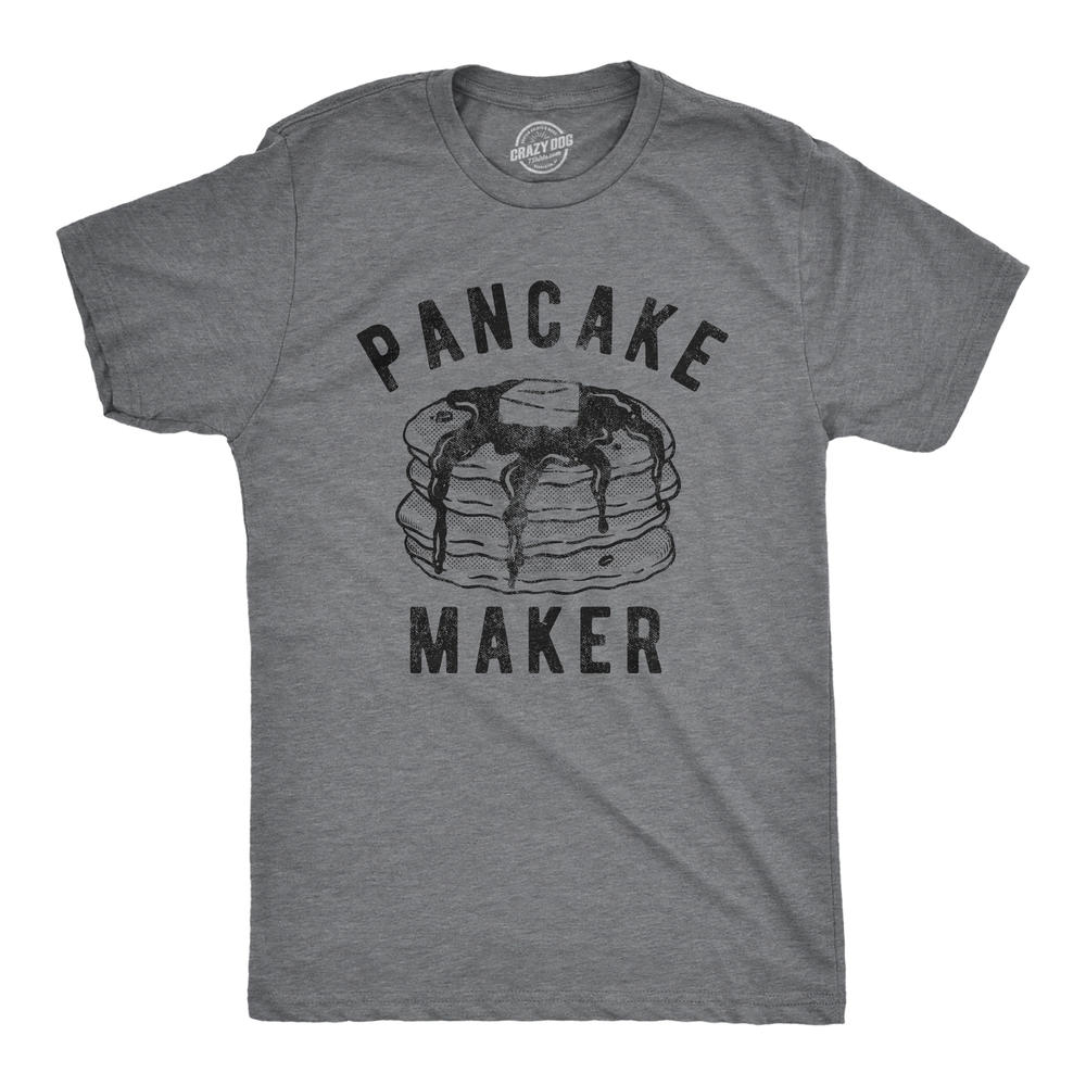 Crazy Dog Tshirts Mens Pancake Maker Tshirt Funny Breakfast Food Syrup Cute Morning Novelty Tee
