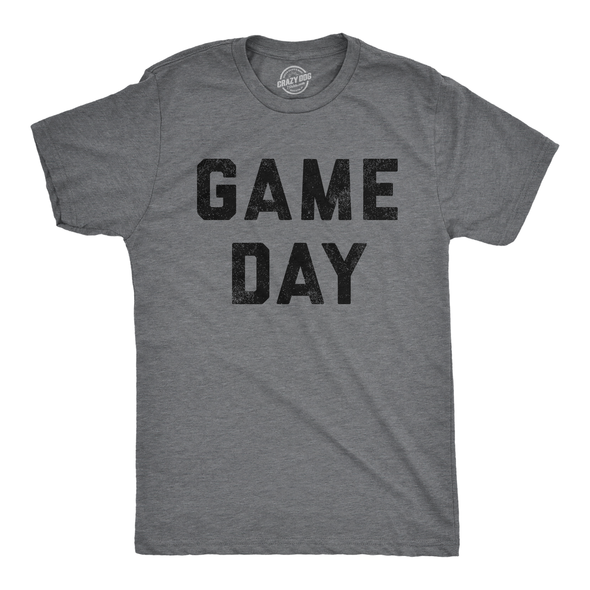 Crazy Dog Tshirts Mens Game Day Tshirt Funny Football Sunday Big Game Sports Graphic Tee