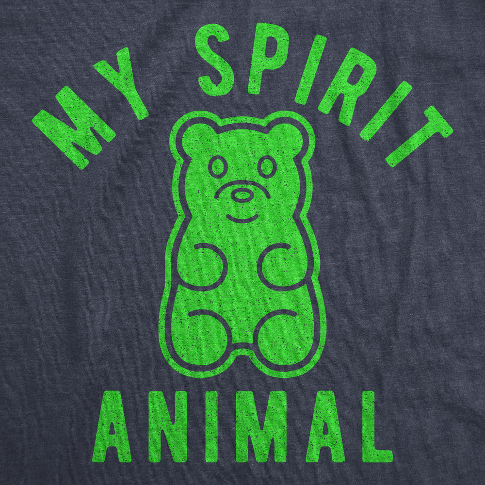 Crazy Dog Tshirts Womens Gummy Bear My Spirit Animal Tshirt Funny Candy  Lover Graphic Novelty Tee