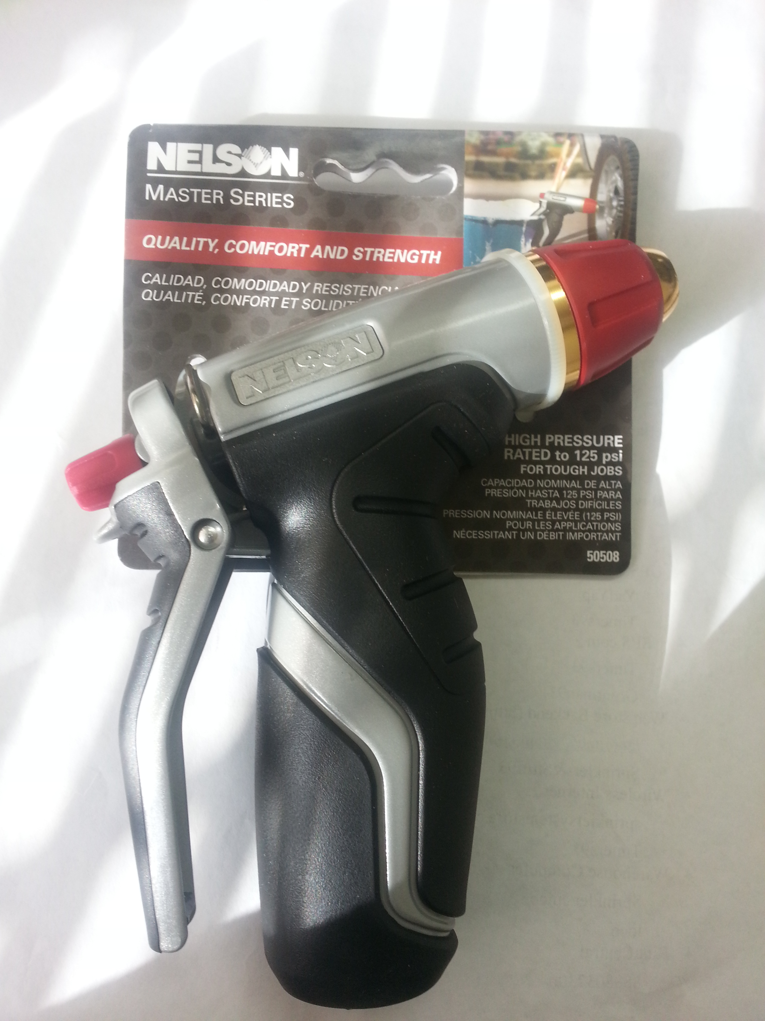 Nelson 2520 high pressure rated firemans style industrial spray nozzle Nelson Garden Hoses Upc Barcode Upcitemdb Com