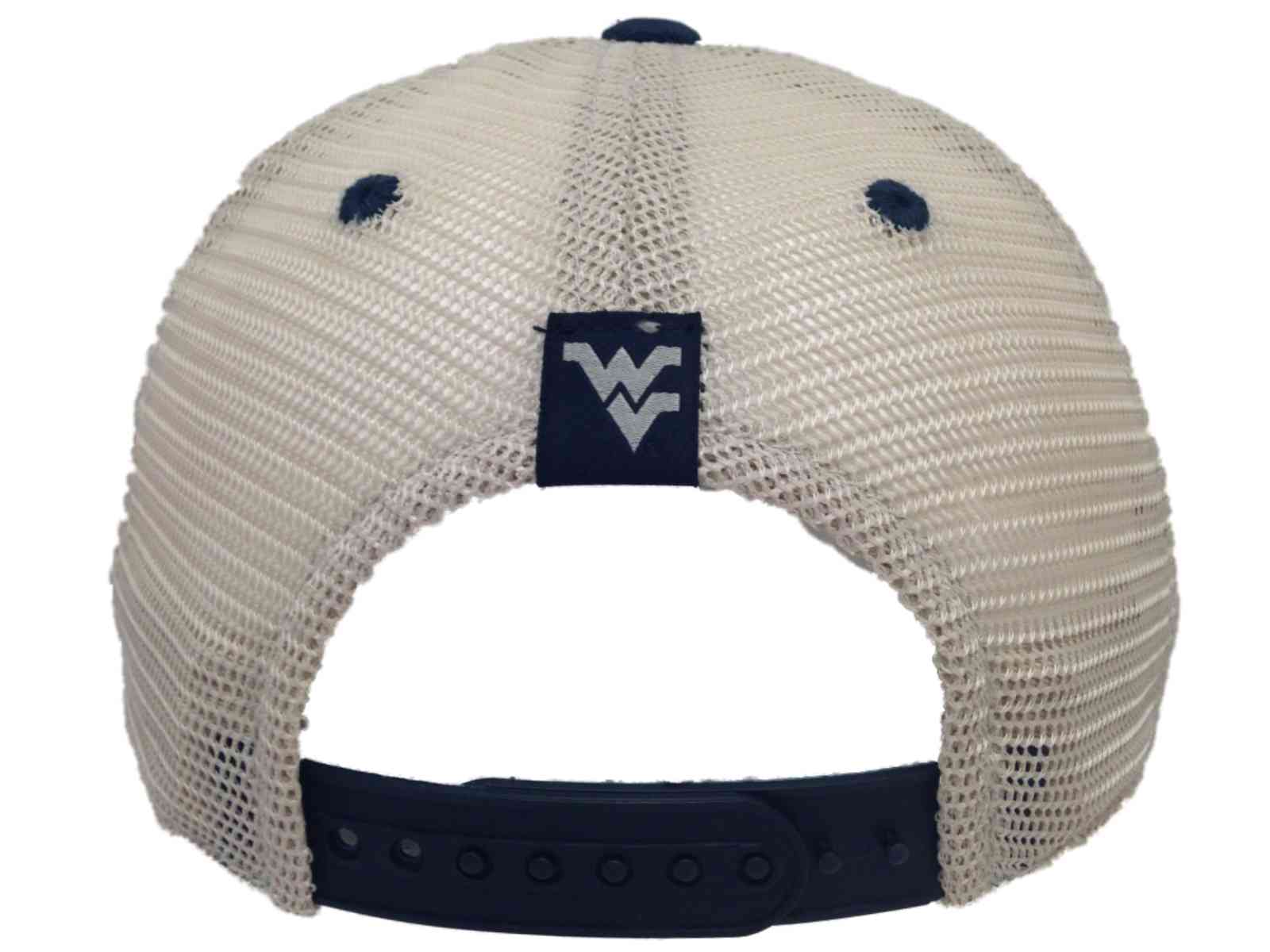 Top of the World West Virginia Mountaineers TOW Navy Outlander Mesh Adjustable Snapback Hat Cap