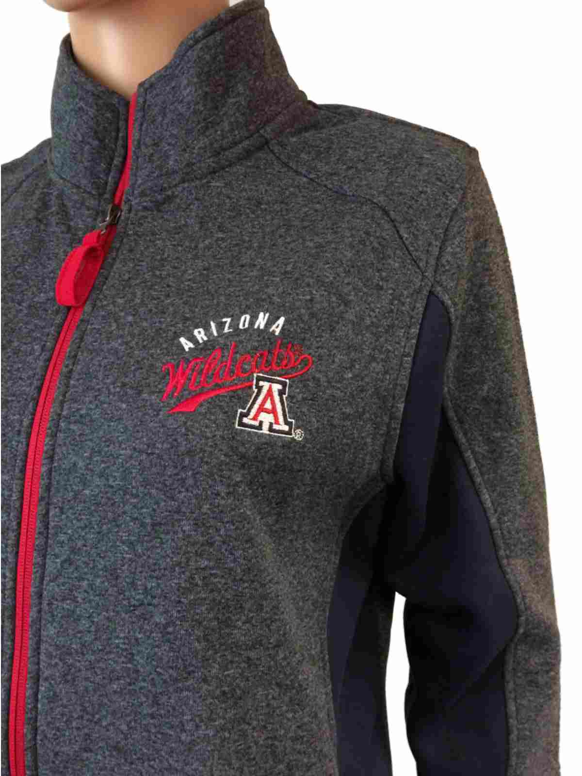 Gear For Sports Arizona Wildcats GFS Womens Navy LS Full Zip Jacket Zip Pockets (M)