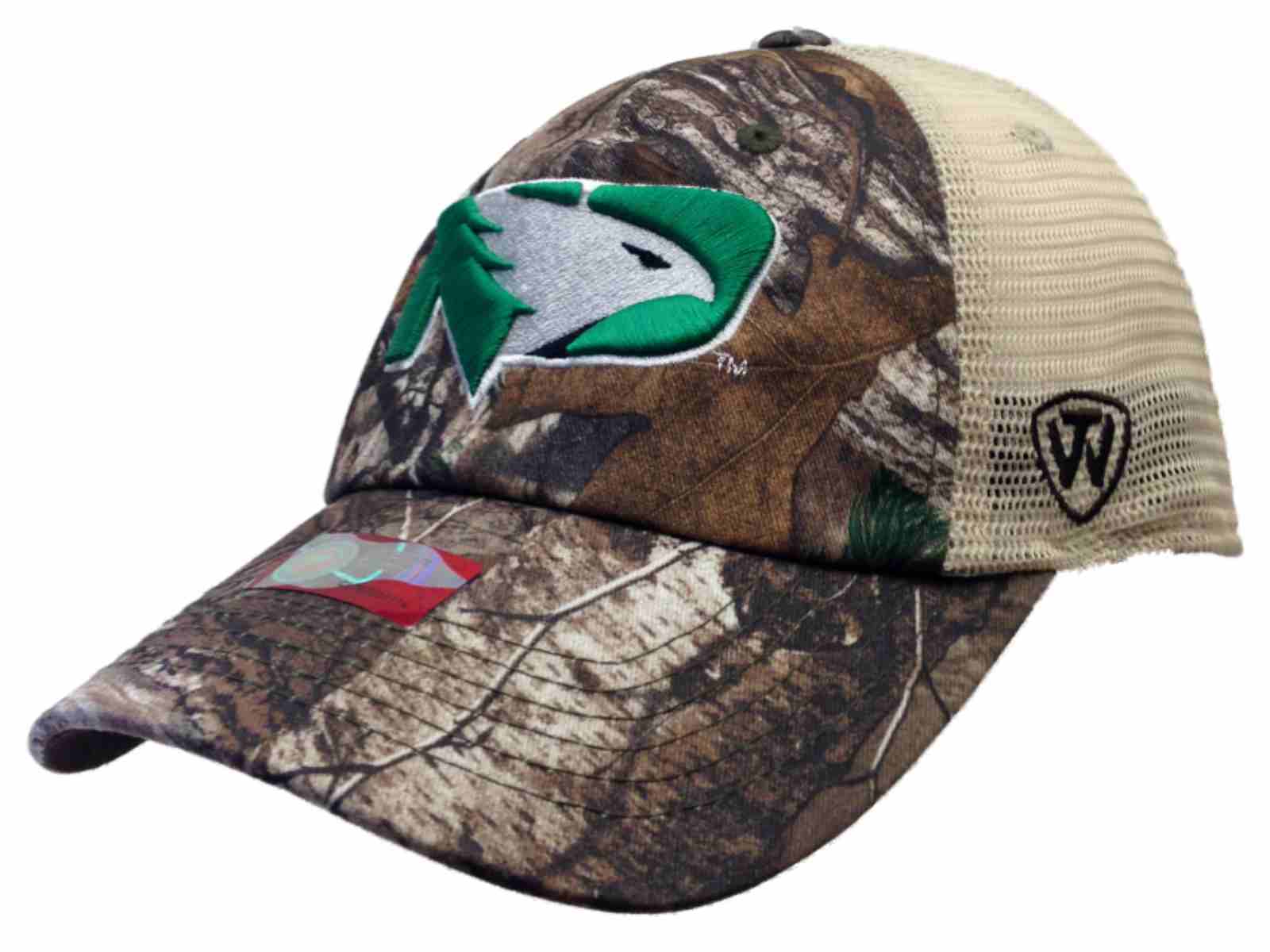 Top Of The World North Dakota Fighting Hawks Camo New Logo Vintage Mesh Adjustable Snap Hat Cap