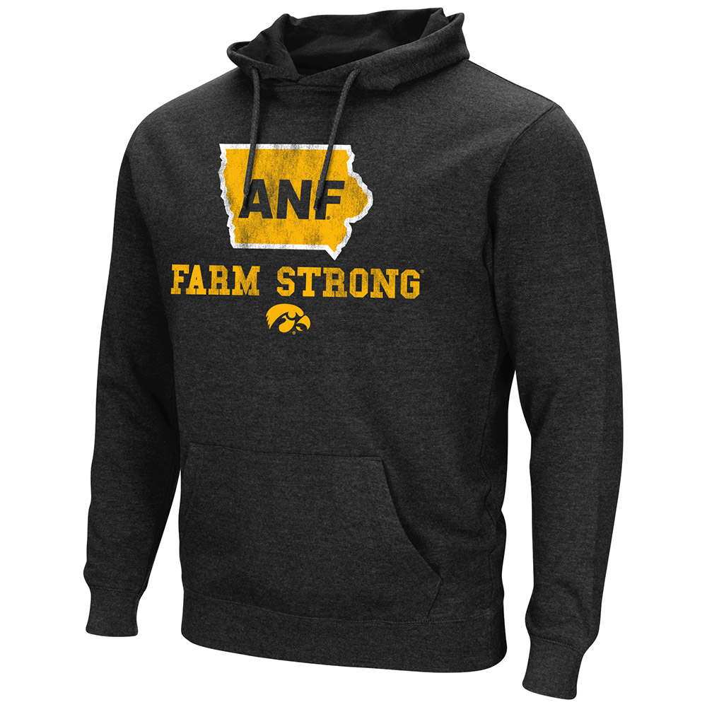 Colosseum Iowa Hawkeyes  America Needs Farmers ANF Farm Strong Hoodie Sweatshirt