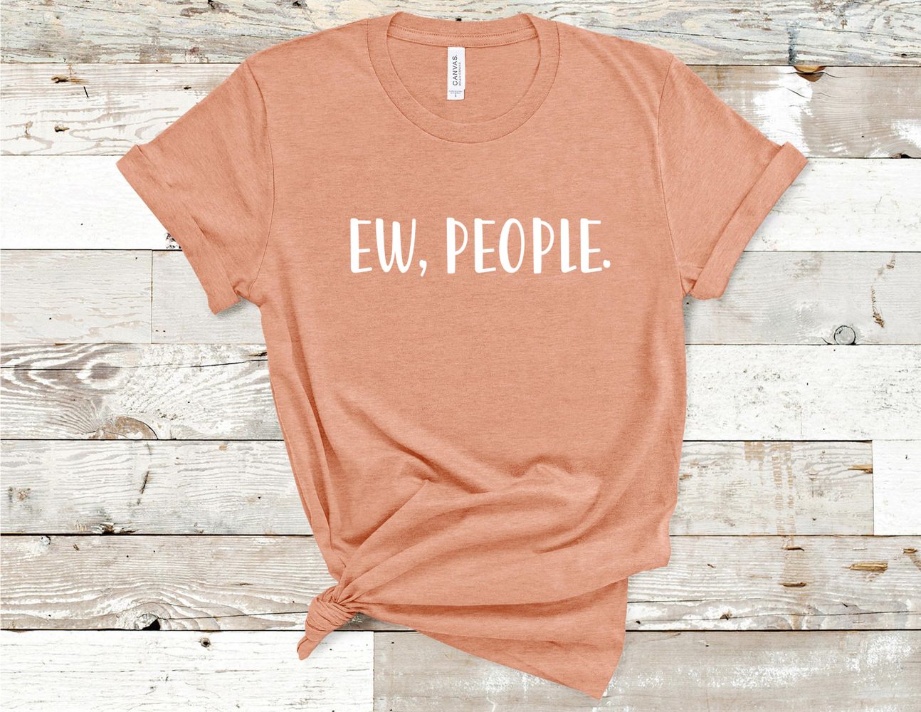 Download Sporting Up Ew People Funny Sarcastic T Shirt Heather Prism Peach