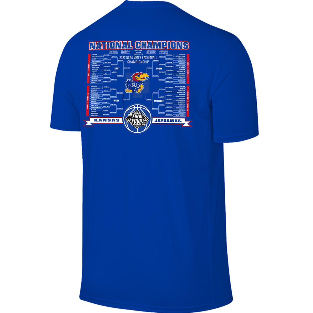 Victory The  Kansas Jayhawks Basketball National Champions Bracket T-Shirt