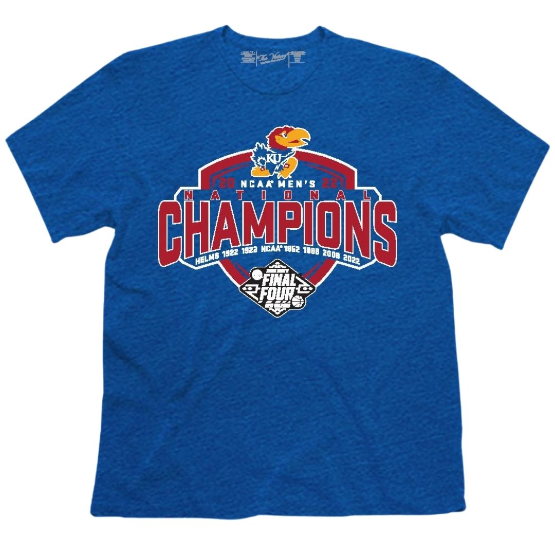 The Victory Kansas Jayhawks Basketball National Champions Royal T-Shirt