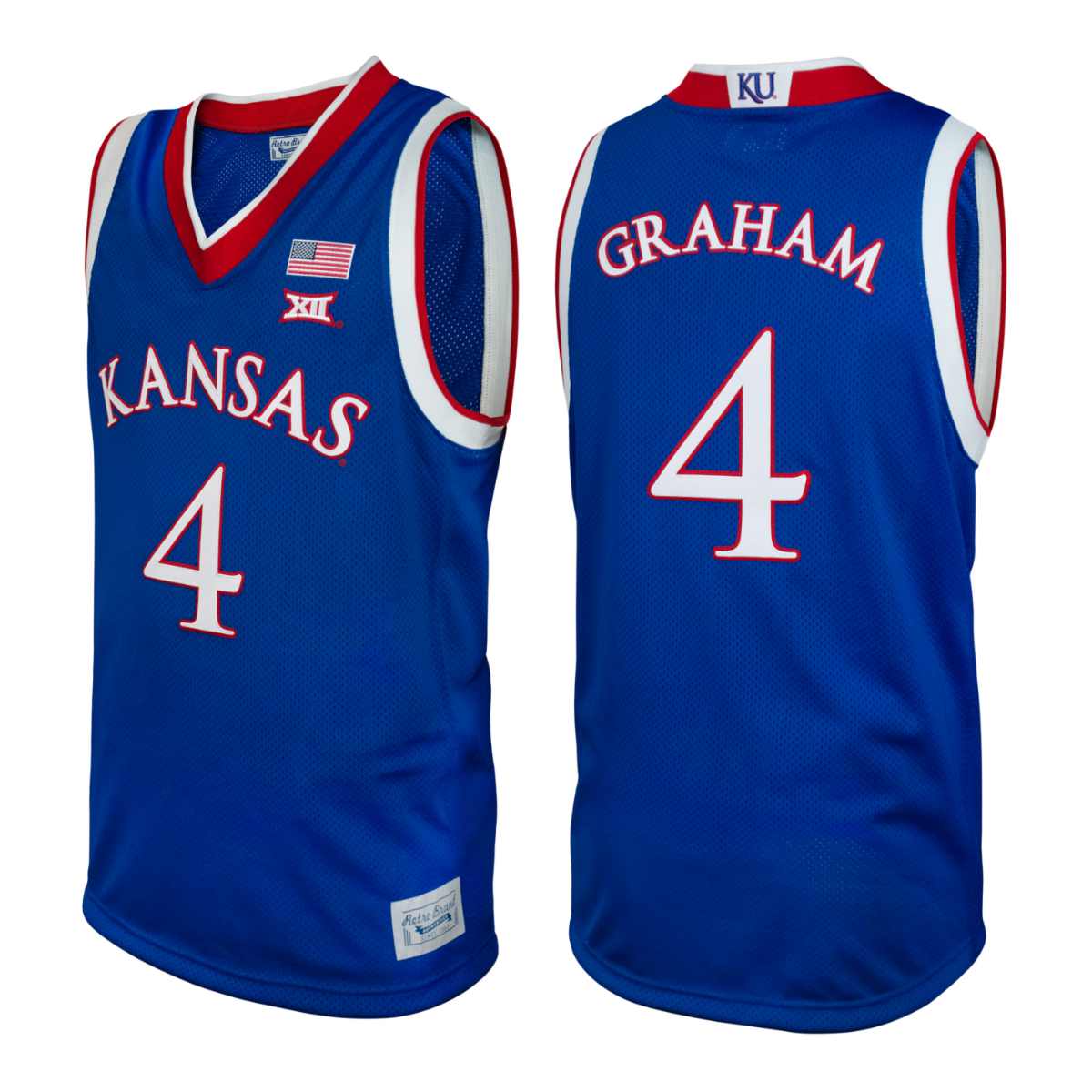 Original Retro Brand Devonte' Graham #4 Retro Brand Authentic Basketball Blue Jersey