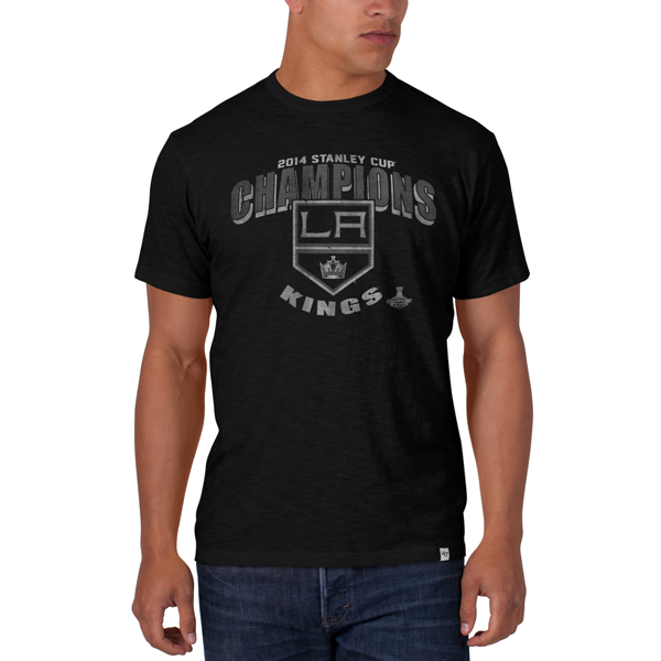 '47 Brand Los Angeles Kings  2014 NHL Stanley Cup Champions Black Scrum T-Shirt