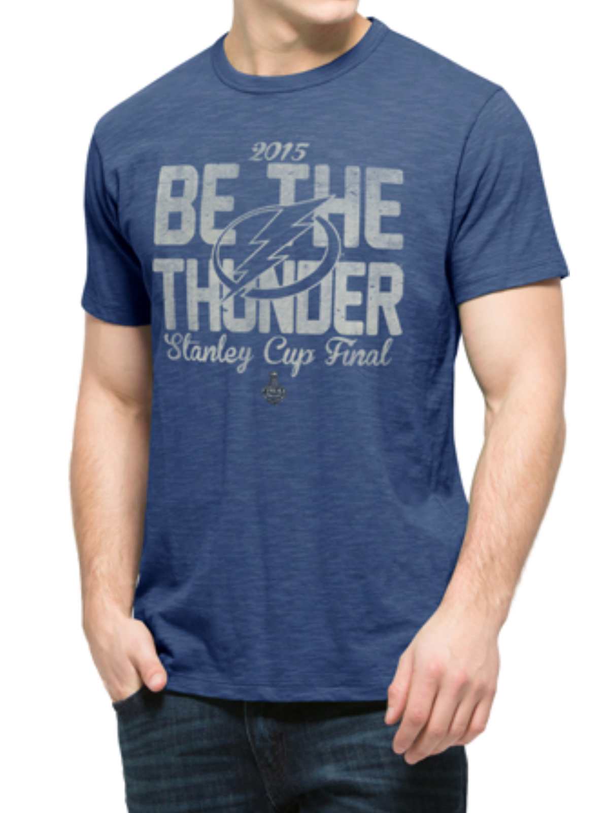 '47 Brand Tampa Bay Lightning 2015 NHL Stanley Cup Final  Blue Scrum T-Shirt