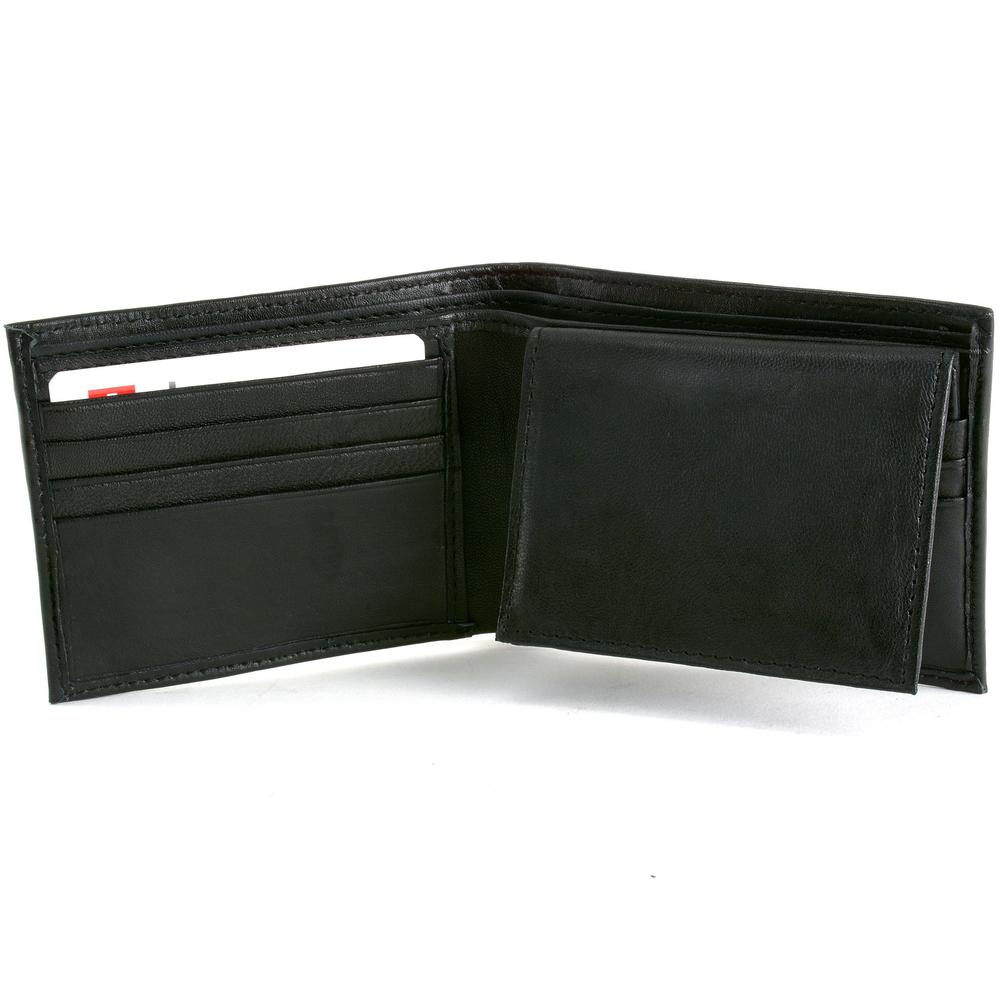 Alpine Swiss Mens Leather Wallet Money Clip Bifold Trifold Front Pocket Wallets