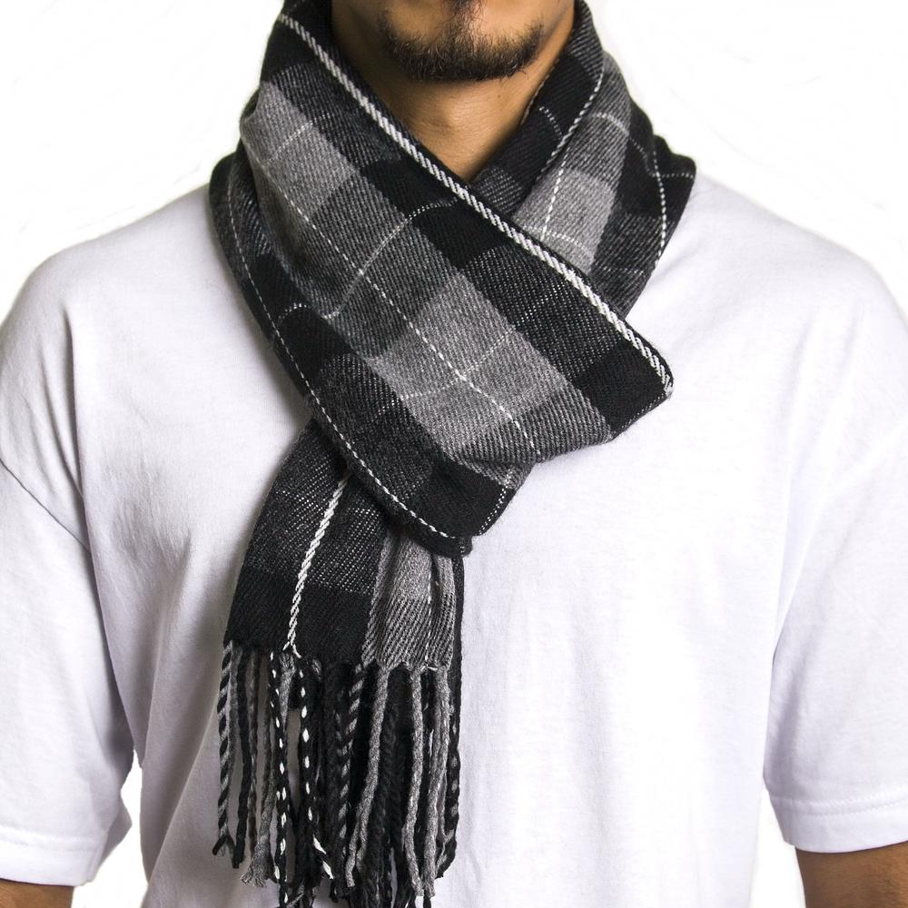 Alpine Swiss Mens Scarf Softer Than Cashmere Scarves Plaids Womens Winter Shawl