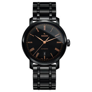 Rado Diamaster Automatic Black Ceramic Black Dial Date Mens Watch R14805162