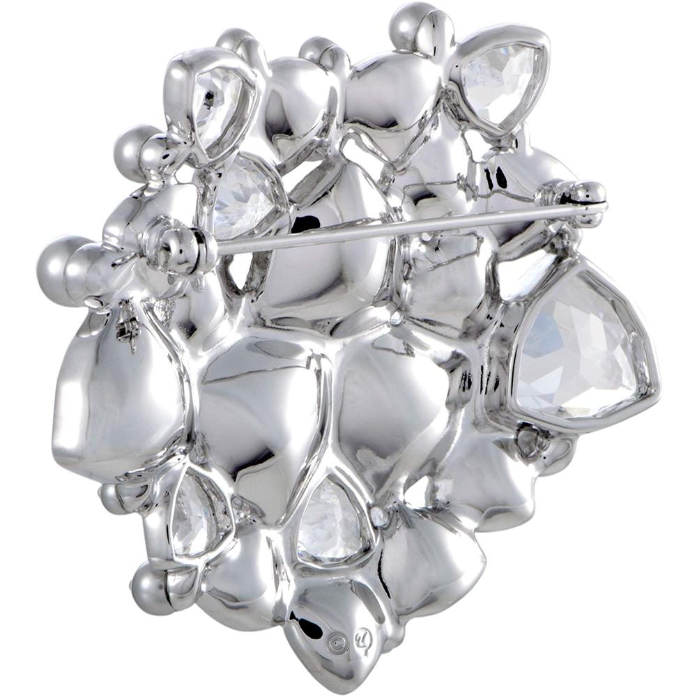 visitante patrocinador Nominal Swarovski Fortuna Brooch with Crystals and Pearls for Women 5240608