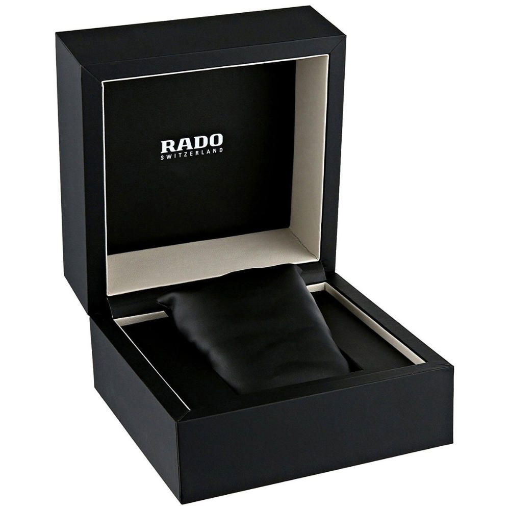 Rado R5.5 Quartz Chronograph Black Ceramic Mens Watch Black Dial Date R28886182