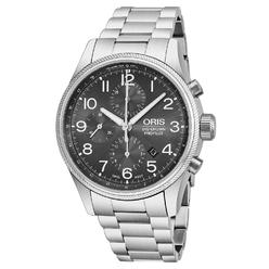 Oris Big Crown ProPilot Automatic Chronograph Stainless Steel Grey Dial Date Mens Watch 774 7699 4063-MB