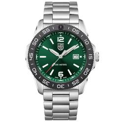 Luminox Men's  Pacific Diver Stainless Steel Green Dial Dive Watch 3137