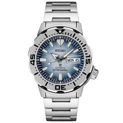 Seiko Special Edition Seiko Prospex Save The Ocean Automatic Stainless Steel Blue Dial Day/Date Divers Mens Watch SRPG57K1