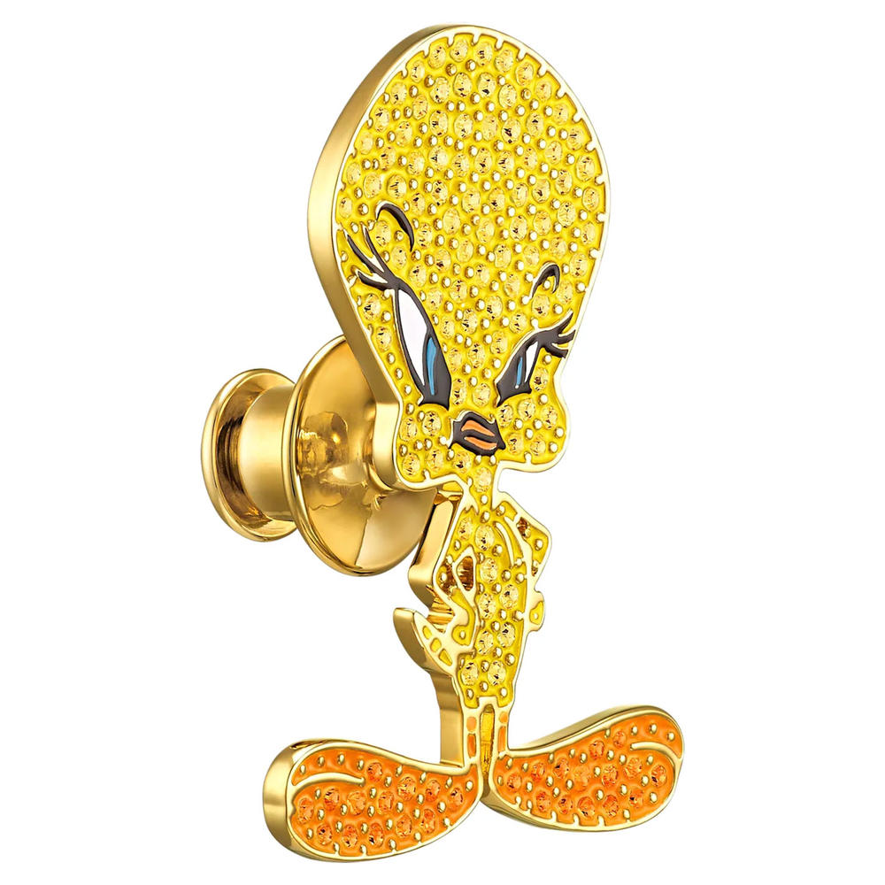 Swarovski Looney Tunes Tweety Tie Pin Yellow Gold-tone plated 5487641