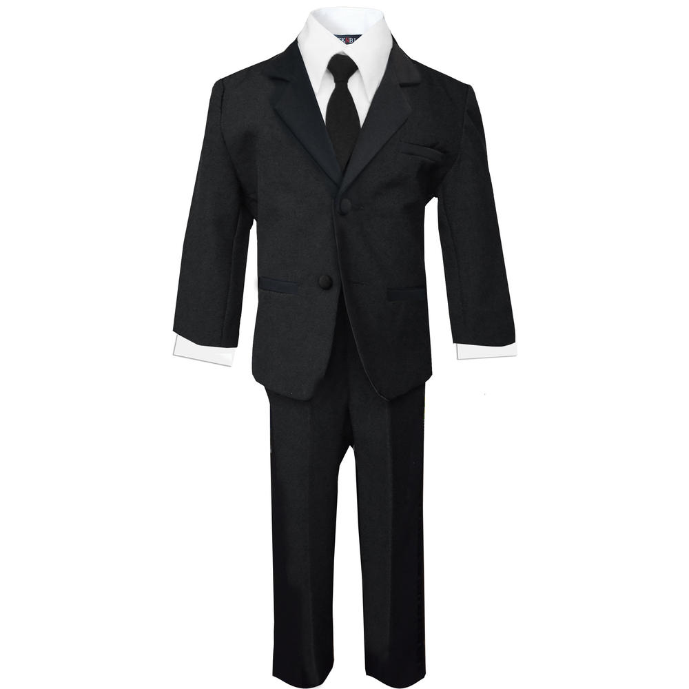Black N Bianco Boys Suit in Black Dresswear Outfit Set 5 6 7