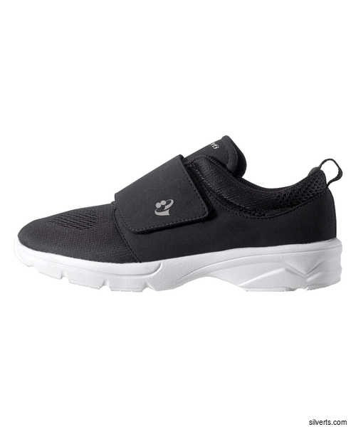 Silvert's Womens Wide Ultra Lightweight Walking Shoes - Slip Resistant - Color black
