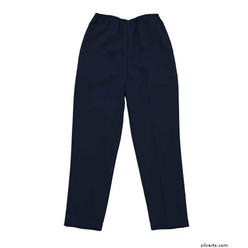 Silvert's Women's Pull On Pants - Petite Polyester Pants Elastic Waist Pull On Pants For Mature Women - Two Pocket Pants  - Color navy