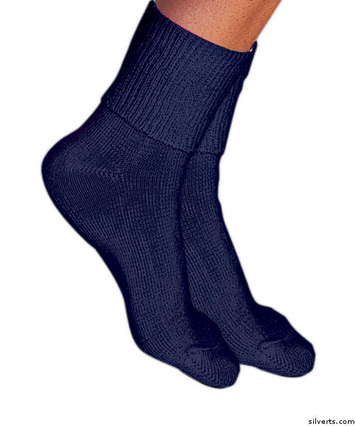 Silvert's Simcan Ultra Stretch Comfort Diabetic Sock Ultra Stretch Comfort Diabetic Socks For Women & Men  - Color navy