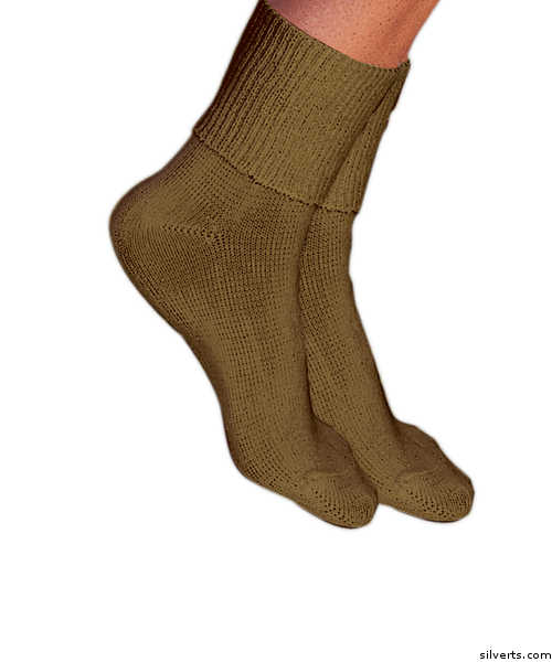 Silvert's Simcan Ultra Stretch Comfort Diabetic Sock Ultra Stretch Comfort Diabetic Socks For Women & Men  - Color sand