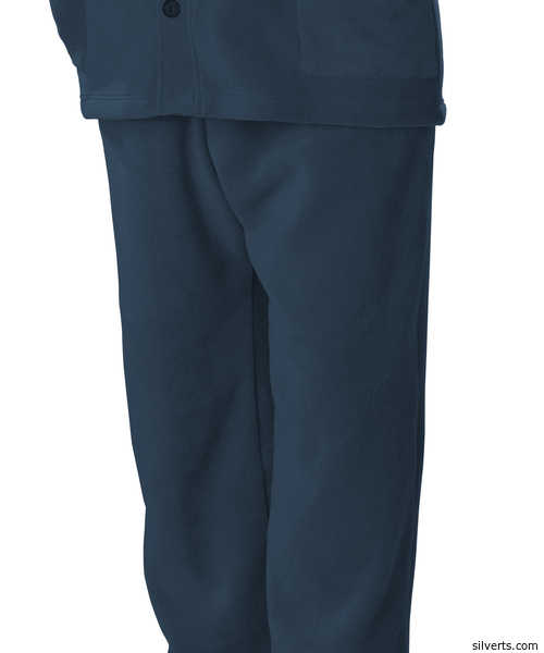 Silvert's Mens Easy Access Clothing Polar Fleece Pants - Best Arthritis Pants - Color navy