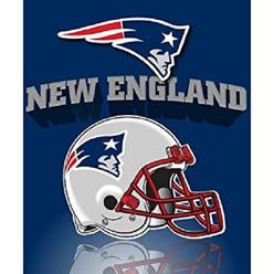 New England Patriots Nfl 62 X 90 Fleece Throw Blanket