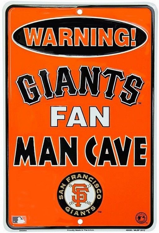 HangTime San Francisco Giants MLB Fan Man Cave Parking Sign