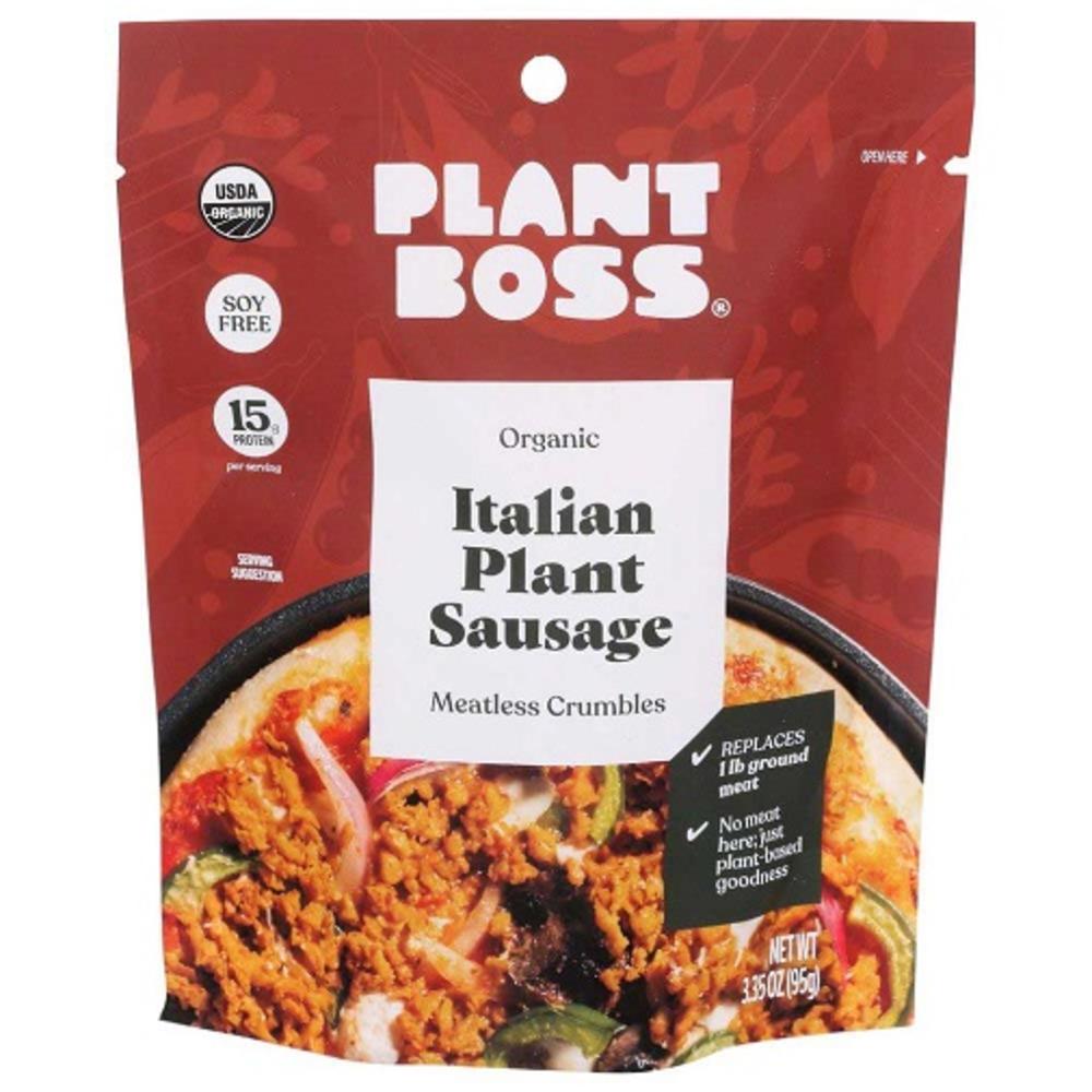 Plant Boss Italian Plant Sausage Meatless Crumbles