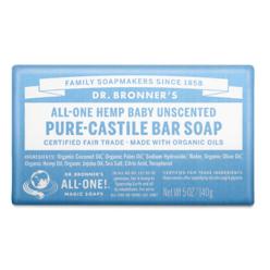 Dr. Bronner's Magic Soaps Hemp Baby Unscented Pure Castile Soap