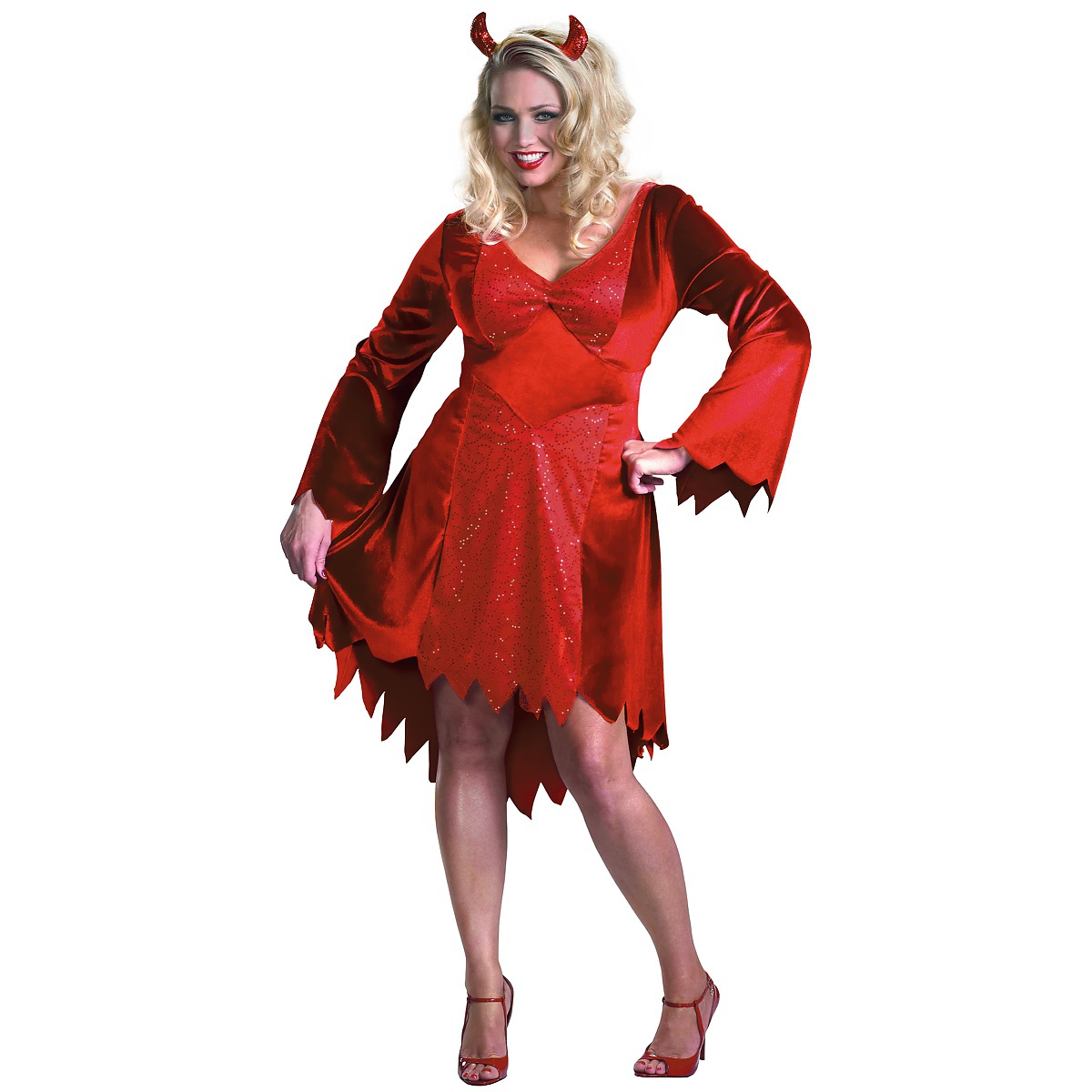 Disguise Dazzling Devil Adult Womens Sexy Pretty Halloween Costume