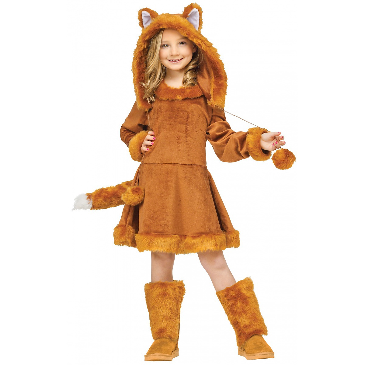 Fun World Costumes Sweet Fox Child Tween Girls Animal Hoodie Hooded ...