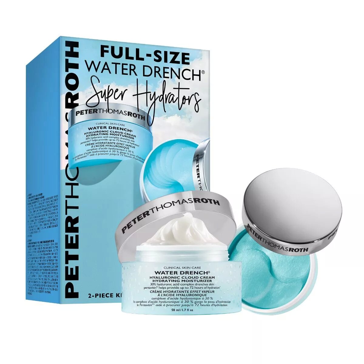 Peter Thomas Roth Full-Size Water Drench Super Hydrators 2-Piece Kit - New , Sealed, in the Box
