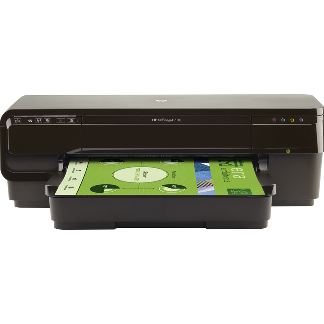 HP Officejet 7110 Inkjet Printer - Color - 4800 x 1200 dpi Print - Plain Paper Print - Desktop - Hewlett Packard - CR768A#B1H