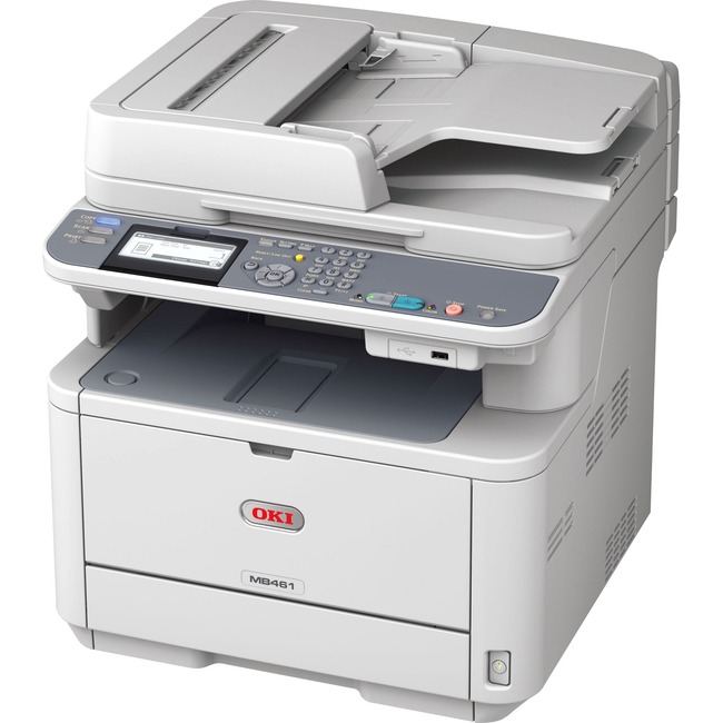 Oki MB461 LED Multifunction Printer - Monochrome - Plain Paper Print - Desktop - OKIDATA - 62438601