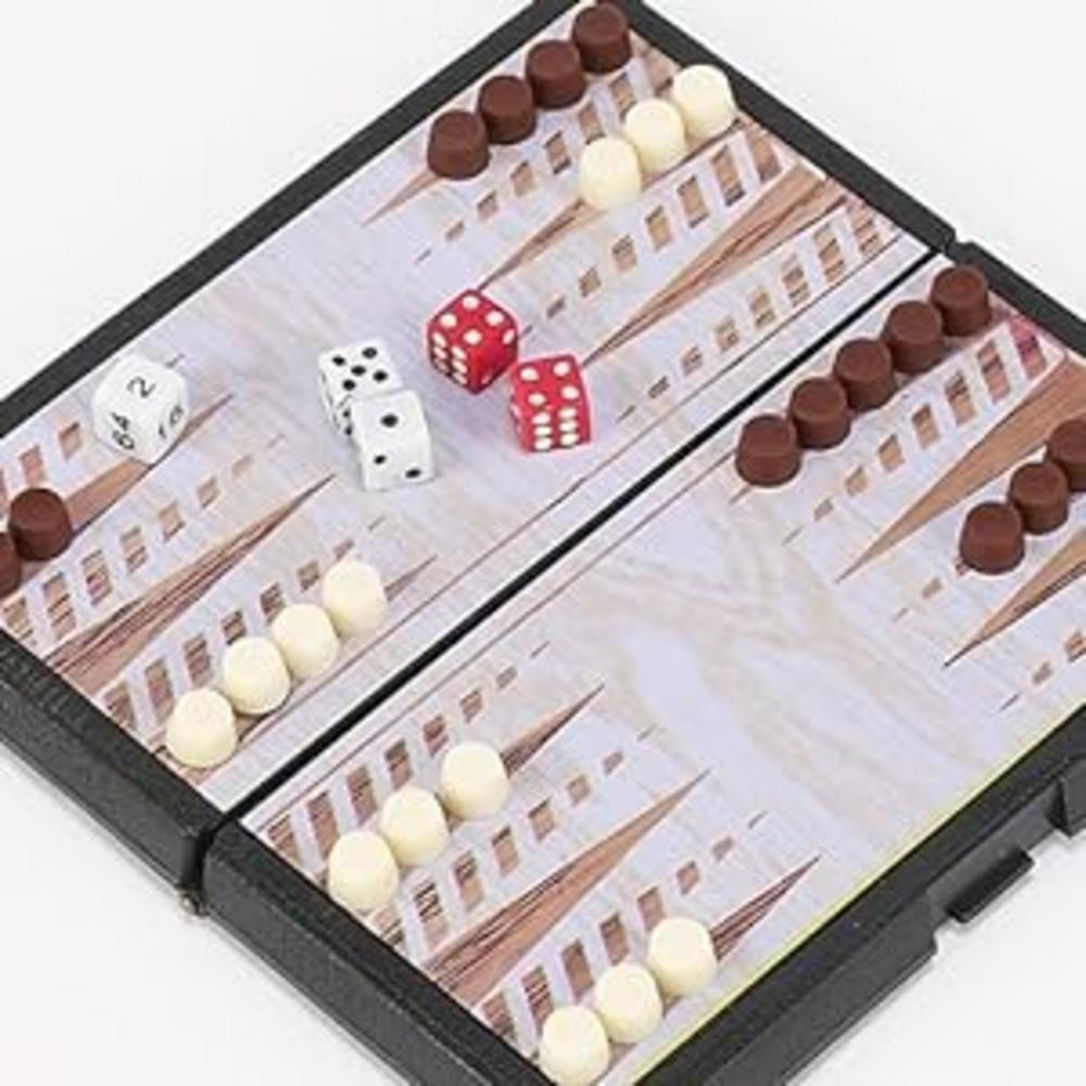 Bello Games Mini Magnetic Backgammon Set