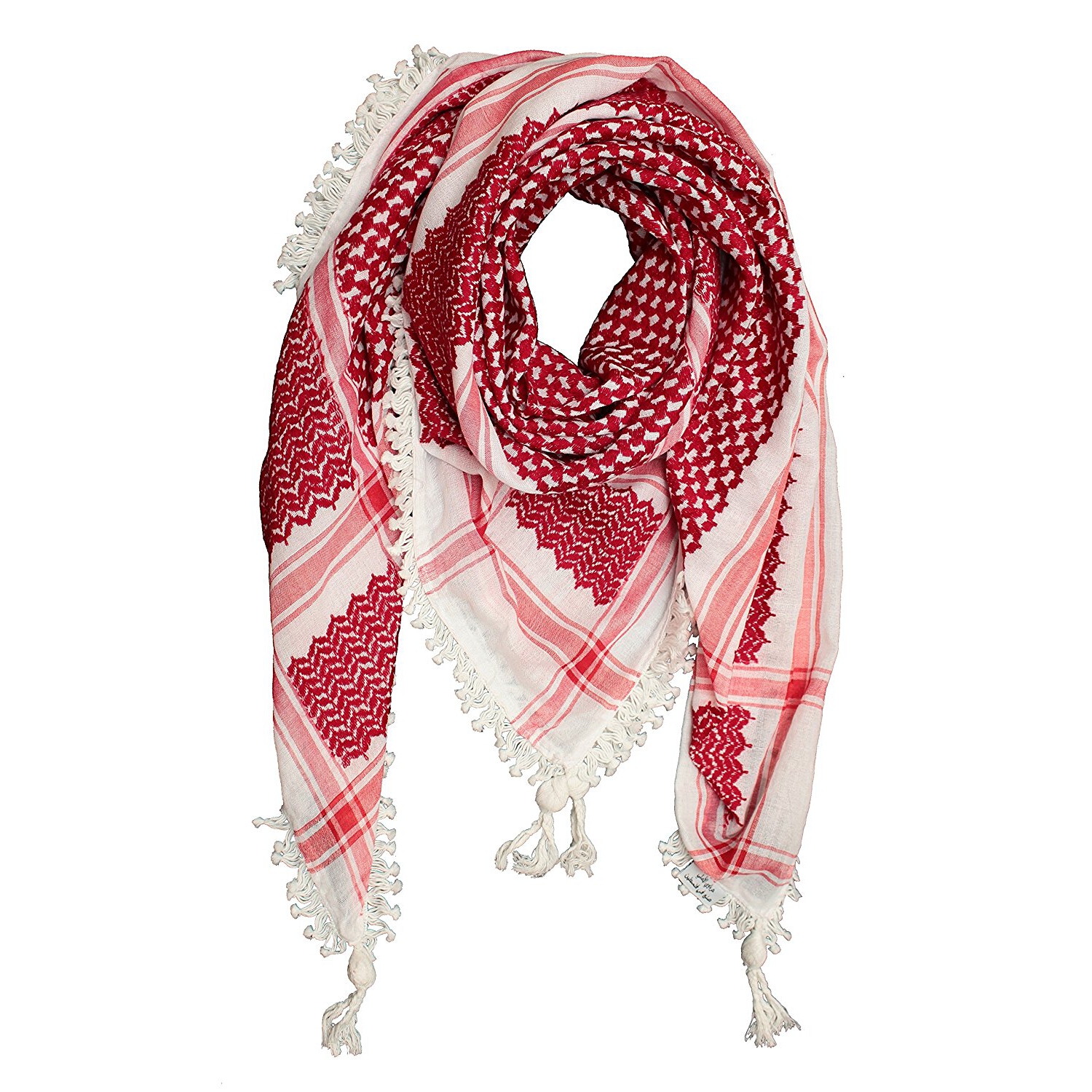 Hirbawi Premium Arabic Scarf 100 Cotton Shemagh Keffiyeh 47 X47