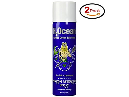 H2ocean Piercing Aftercare Spray 4 Fluid Ounce Set Of 2 Total 8 Fluid Ounce H2ocean Piercing Aftercare Spray 4 Fluid Ounce Set Of 2 Total 8 Fluid Ounce