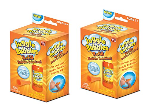 Juggle Bubbles(R) Juggle Bubbles Refill Pack of 2, Bubble Maker, Bubble Game, SEEN ON TV